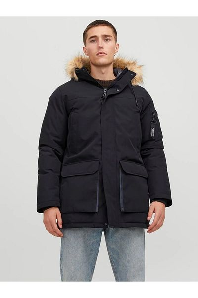 Jack & Jones Palton Jack&Jones pentru bărbați Jorsaker 8906 Negru/Negru 13W32SAKER