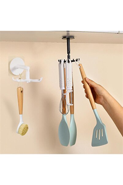 Canderel 2 Adet Kendinden Yapışkanlı Güçlü Askılık Mutfak Duvar Banyo Kapı Ar...