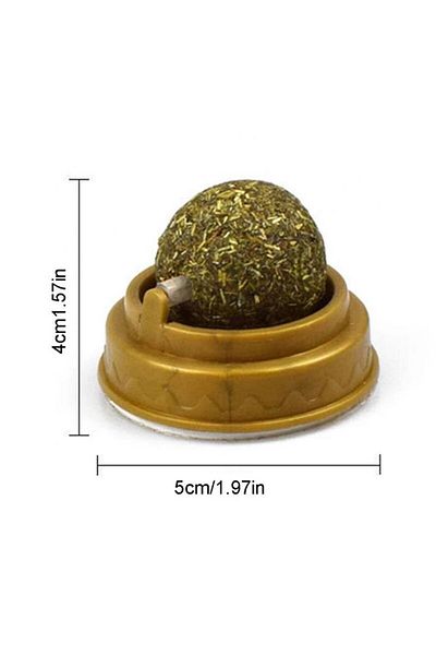 Canderel Cat Licking Ball Natural Catnip Edible Catnip Herb Play Ball Toy Cat Mint Ball Toy