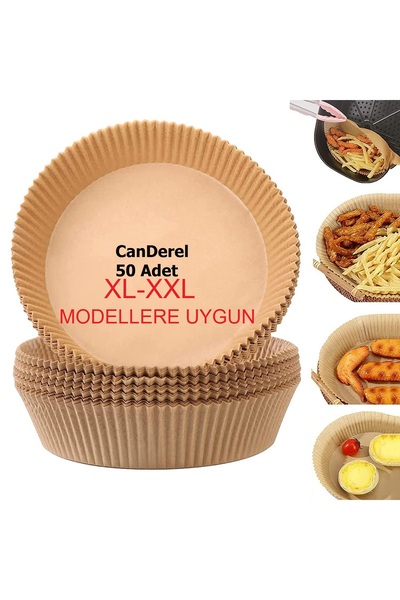 Canderel Büyük Boy Fritöz Pişirme Kağıdı Xl-xxl Uygun Air Fryer Tüm Markalara...