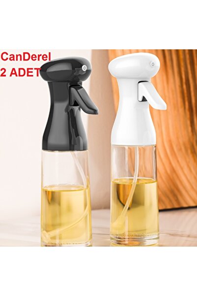 Canderel 2 Adet Pratik Püskürtmeli Sprey Cam Şişe Zeytinyağı Sirke Yağ Püskür...