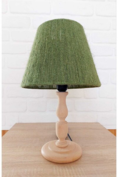 RETRO NOW Perge Natural Ahşap Ayaklı Abajur