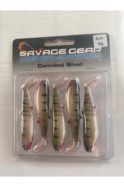 Savage Gear CANNIBAL SHAD 8 CM 5 GRAM PERCH SİLİKON BALIK YEM
