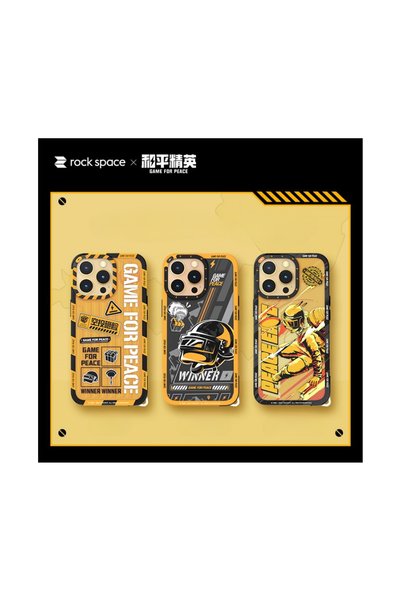 Rock Space iPhone 13 Pro Peace Elite Series Case Black (Pubg)