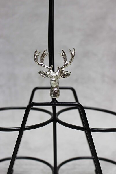 Jenisa Black Silver Deer Screw Metal Stand - Oil Pot Sauce Bowl