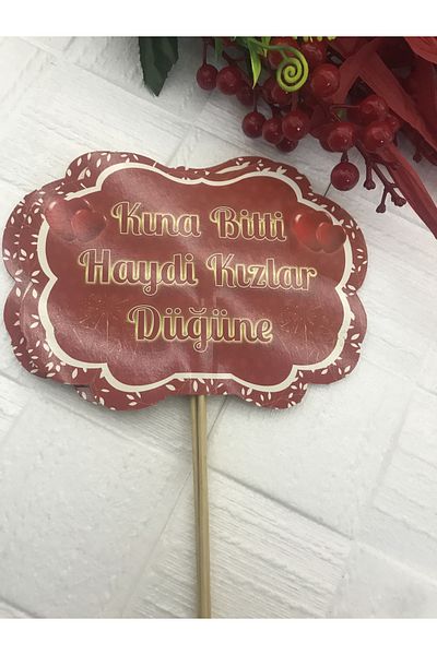 Deniz Party Store Henna is Over, Come on Girls, Go to the Wedding... Themed Speech Balloon 5 pieces