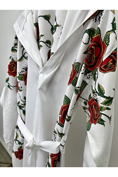 KURULAR RİZE BEZLERİ PRINTED BATHROBE PESTEMAL