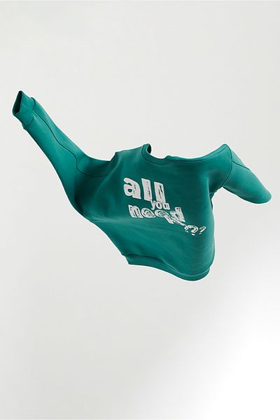 Eazy Co Eazy All You Need Hanorac gros unisex verde coral cu gât crew