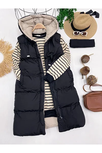 YEDİLALE DOUBLE SIDED TESETURIN PUFFY VEST