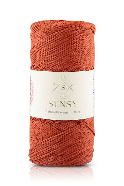 SENSY 1,5 mm - 100 gr țiglă de ață de macrame din poliester 150 m frânghie de macrame din poliester frânghie de încărcare și ață de sac