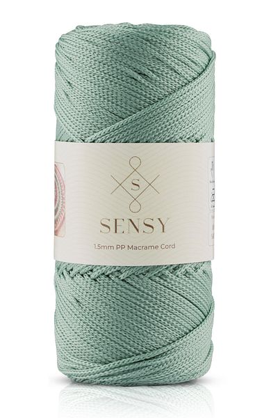 SENSY 1,5 mm - 100 gr poliester ață macrame ceai insulă 150 m poliester macrame frânghie frânghie și ață sac
