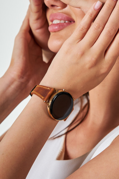 vagave Huawei Watch Kadın Deri Kordon Gt3 Pro Seramik 43 Mm Gt3 Elegant Gt2 42 Mm 20mm