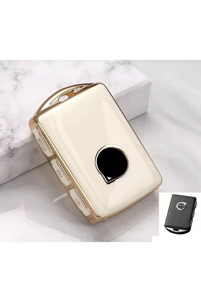 EBG İSTANBUL Volvo S60 S90 Xc40 Xc60 Xc90 2016+ Smart (ALB) Carcasă pentru telecomandă pentru chei auto