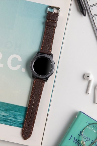 vagave Samsung Galaxy Watch 4 5 6 7 40 44 Classic 42 43 46 47 49 Mm Deri Kord...
