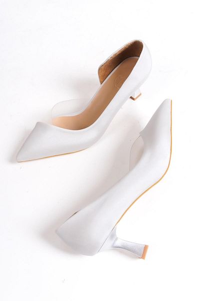 Modabuymus Pantofi cu toc stiletto, argintiu, transparent Oslo