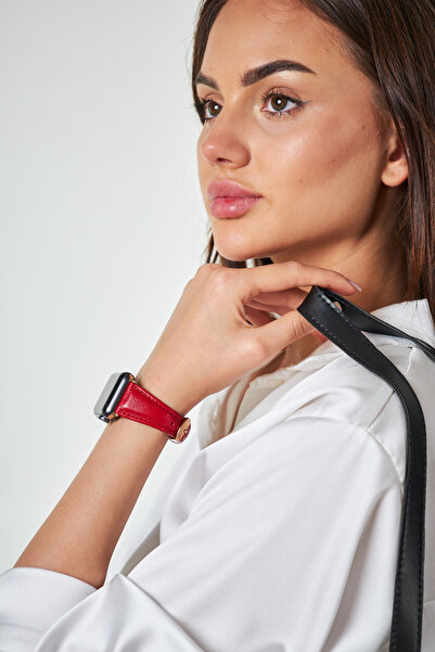 vagave Watch Uyumlu 38mm 40 Mm 41 Mm 42 Mm 4 5 6 7 Se 8 9 10 Kadın Deri Kordo...