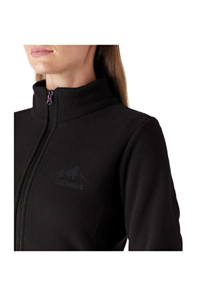 GENIUS STORE GENIUS Kadın Tam Fermuarlı Kalın Outdoor Polar Ceket RENKLİ-TAM