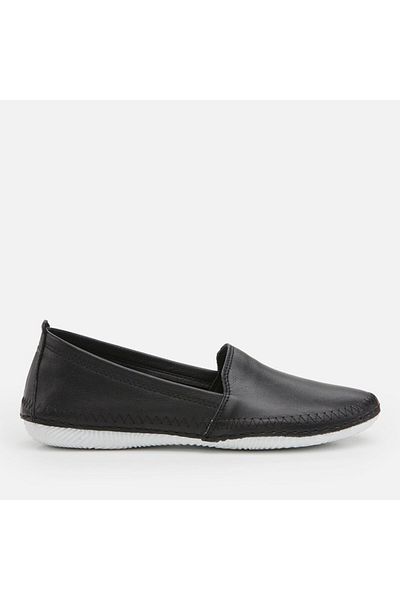 Hotiç Genuine Leather Hotiç Black Loafer Shoes
