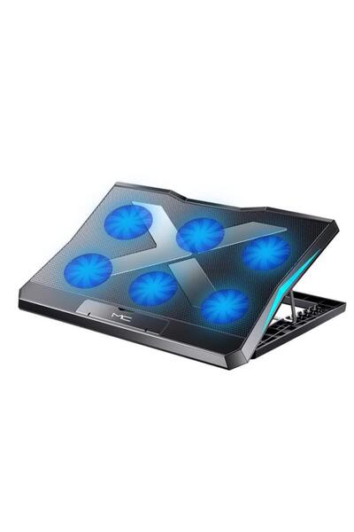coofbe Led Işıklı Ultra Sessiz 6 Adet Soğutma Fanlı Laptop Soğutucu Yükseklik...