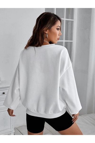 BENROMA PRETTY GIRL Printed Oversize Sweat