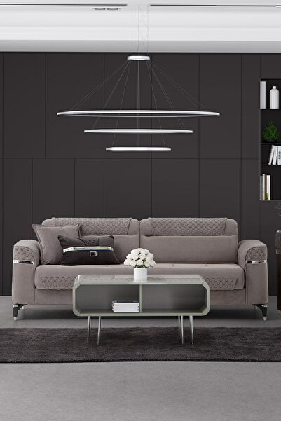 SANDALİE Veyron Üçlü Salon&oturma Odası Kanepe - Antrasit