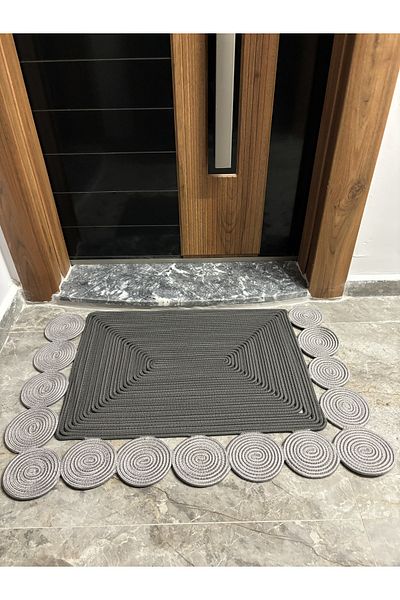 MaVaux Venice Series Jute, Patterned Doormat, Doormat, Bathroom Mat, Balcony Mat / Gift, Houseware.