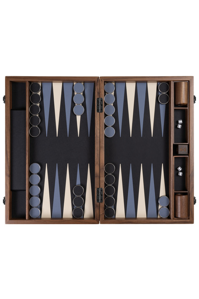 SARAY TAVLA LÜKS DERİ - AHŞAP PROFESYONEL TAVLA TAKIMI