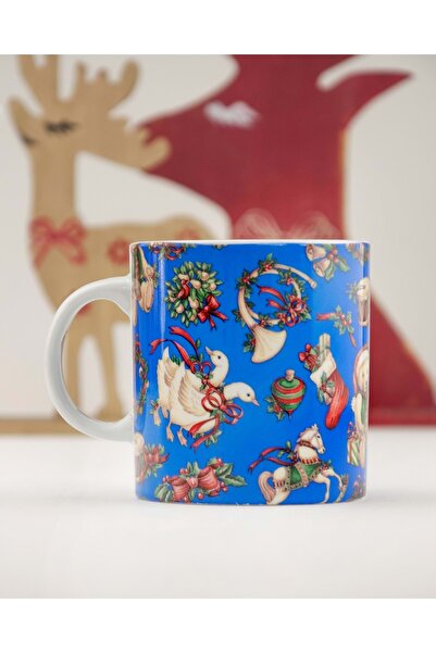 Bursa Porselen Dekor Christmas toys blue porselen kupa