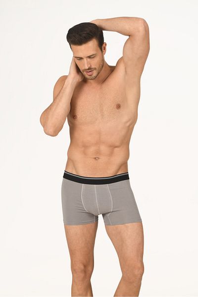 NBB 4 τεμάχια, Modal, Βαμβάκι, Lycra Ανδρικά Boxers, Μπροστινό Gilet Διπλό στρώμα, Αναπνεύσιμο