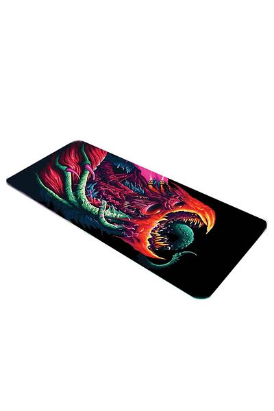 batcell لوحة ماوس للألعاب مضادة للانزلاق مقاس 80x30 موديل Hyperbeast