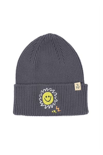 BEETLEBEEZ Cotton Kids Unisex Gray Beanie