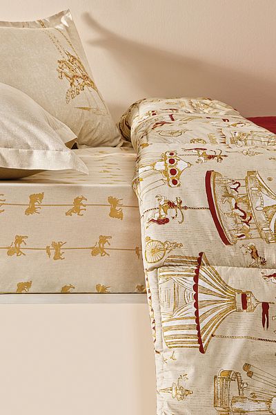 Puffy Cremon Double Threefy Sleeping Set - Red
