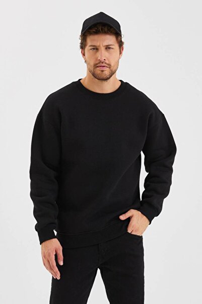 KUN SPORTSWEAR Φούτερ με λαιμόκοψη ποδηλάτου, από χτενισμένο βαμβάκι τριών κλ...