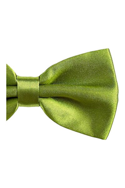 Trenderrs Men's Solid Color Satin Bow Tie
