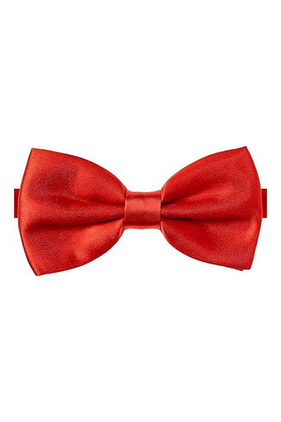 Trenderrs Women's Solid Color Satin Bow Tie