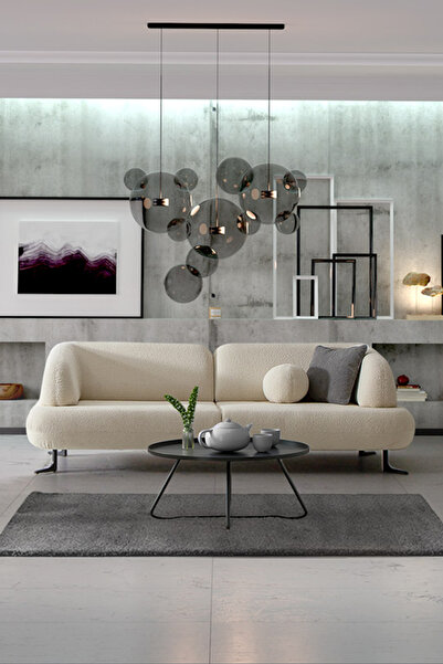 MOBETTO Rose Üçlü Salon&oturma Odası Kanepe - Krem