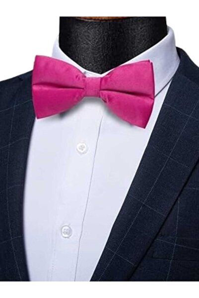 Trenderrs Men's Solid Color Satin Bow Tie