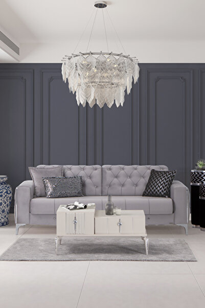 MOBETTO Vivaldi Üçlü Salon&oturma Odası Kanepe - Gri