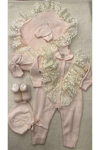 Nipperland Knitwear hospital discharge set for baby girl and boy 100% organic cotton