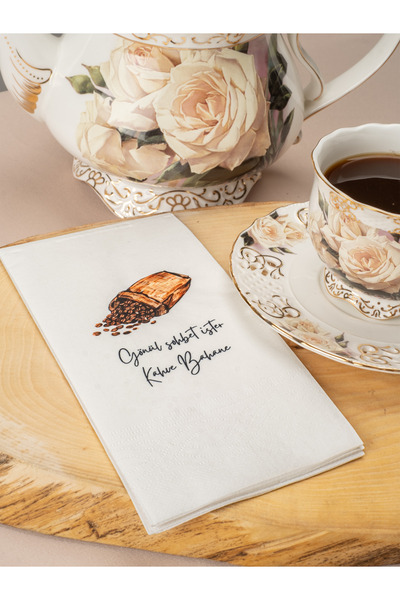 Rima Tasarım Gönül Sohbet Ή Καφέ Παρουσίαση Χαρτοπετσέτα 20τμχ
