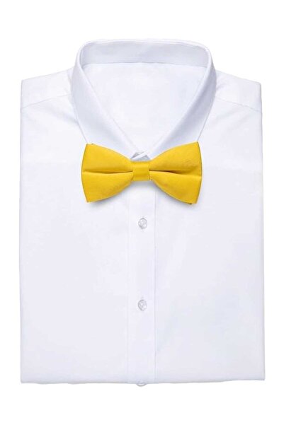 Trenderrs Men's Solid Color Satin Bow Tie