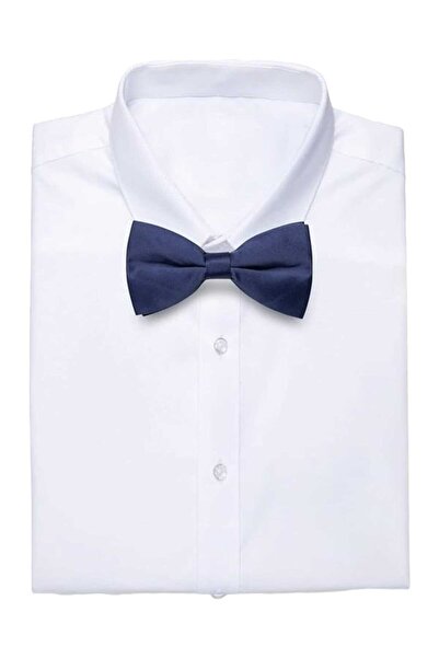 Trenderrs ربطة عنق من الساتان بلون سادة للرجال