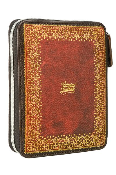 Victoria's Journals Φάκελος με φερμουάρ Organizer Notebook A6 Ριγέ