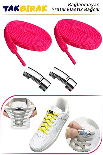 ipekbazaar Takbırak Mıknatıslı Lastikli Ayakkabı Bağcığı, Akıllı Bağcık, Bot,...