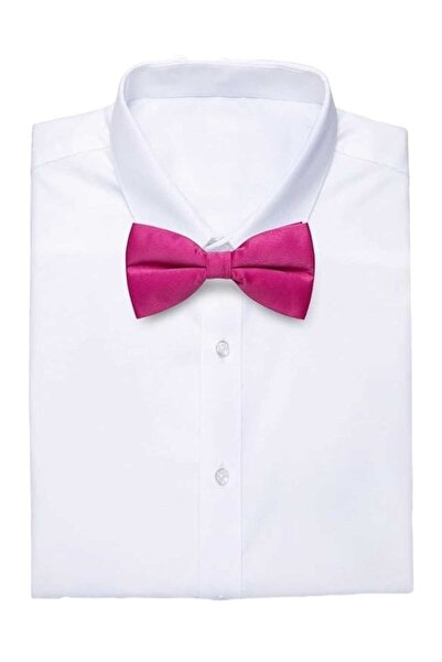 Trenderrs Men's Solid Color Satin Bow Tie