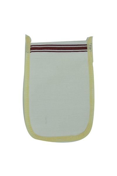 LokmanAVM Natural Silk Pouch Back And Body Massage Bath Pouch White 16cmx25cm