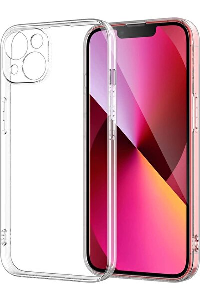 Go Aksesuar Iphone 15 Uyumlu Kamera Çevresi Korumalı Şeffaf Silikon Kılıf