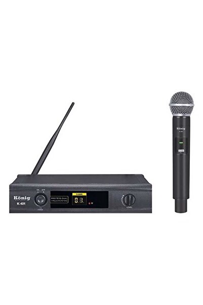 Genel Markalar KÖNİG K-401 UHF 1 EL TELSİZ MİKROFON