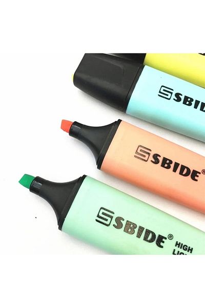 NaSaDAN Sbide Long Lasting 6-Piece Pastel Colors Highlighter Set
