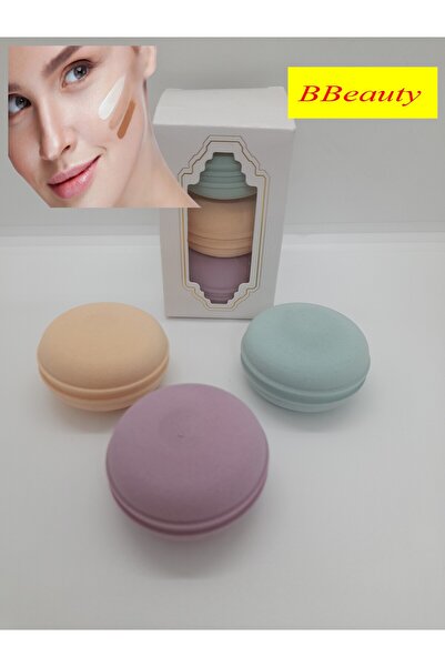 BBeauty Süper Soft Makaron Makyaj Süngeri 3 'lü